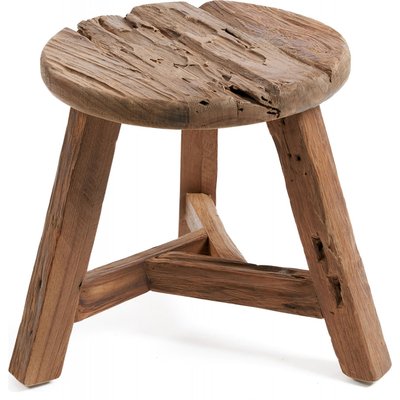 Tabouret Yatai en teck recyclé naturel RECOLLECTION