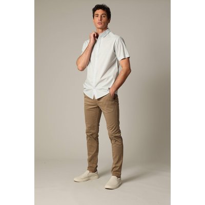 Chemise en coton à manches courtes avec motif géométrique DENVER DEELUXE