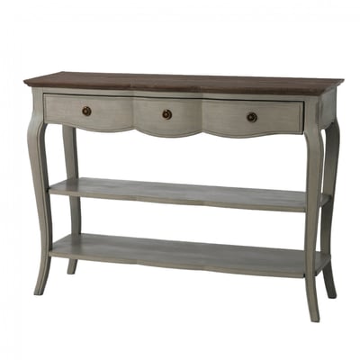 Console 2 tiroirs beige en bois L110 cm Maddy AMADEUS