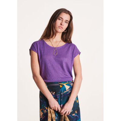 T-shirt en lin manches courtes LA FEE MARABOUTEE