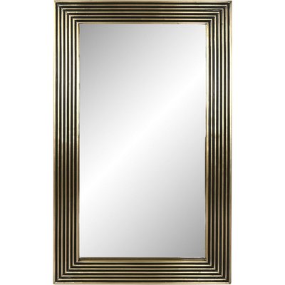 Miroir en laiton, cadre strié, Élégance RECOLLECTION