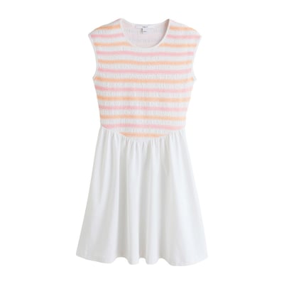 Robe courte froncée en jersey à mancherons NEXT