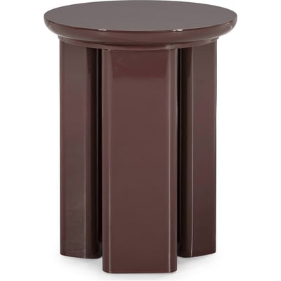 Table d'appoint en bois laqué brillant RECOLLECTION