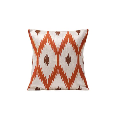 Housse De Coussin en Motif ikat en point de chainette JOKO MADURA