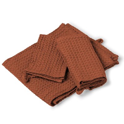 Serviette de bain (x3) coton gaufré DARIA FEBRONIE