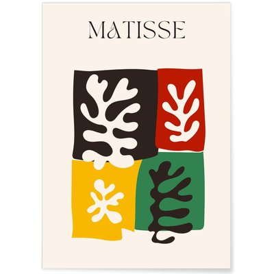 Affiche Matisse 'Collage Nature' – Patchwork artistique L'AFFICHERIE