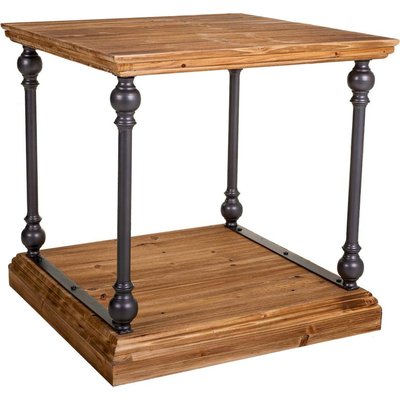Table basse style industriel en bois et métal RECOLLECTION