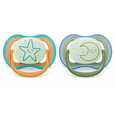 Lot de 2 sucettes ultra air 18mois et plus Mix SCF376/23 PHILIPS AVENT