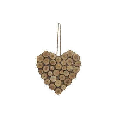 Coeur  à suspendre en bois Petit AUBRY GASPARD