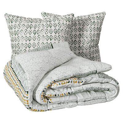 Housse couette + 2 taies Geo-chrono EDEN