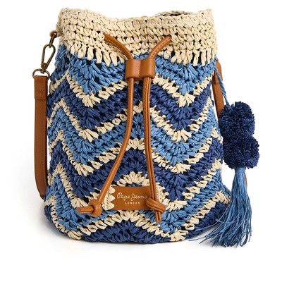 Sac À Rayures En Raphia PEPE JEANS