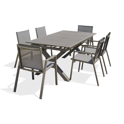 Ensemble repas de jardin en aluminium FLORIDE DCB GARDEN
