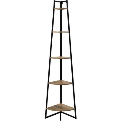 Etagère d'angle en bois et métal 5 niveaux CMP