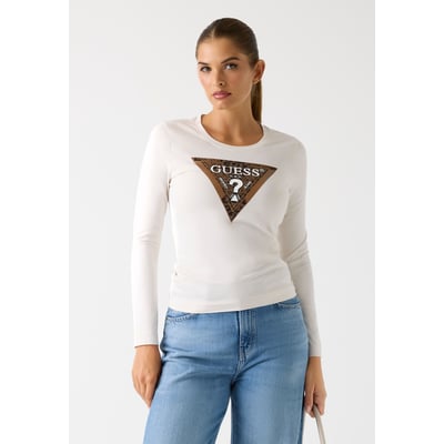 T-Shirt Logo Triangulaire Coupe Slim GUESS