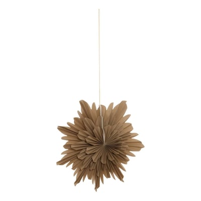 Suspension de sapin fleur en papier beige 30 cm FEERIC LIGHTS & CHRISTMAS