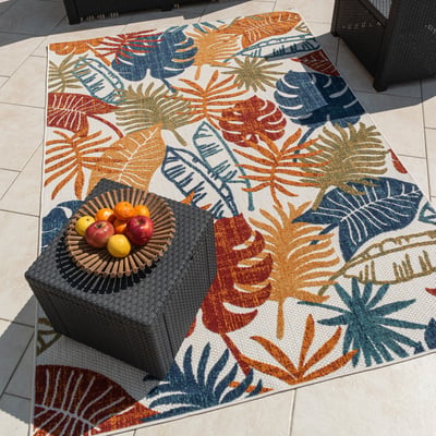 Tapis extérieur intérieur motif exotique CABANA NAZAR RUGS