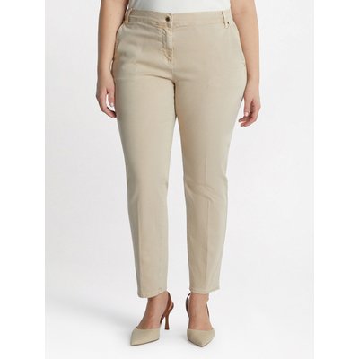 Pantalon modèle chino en coton stretch FIORELLA RUBINO
