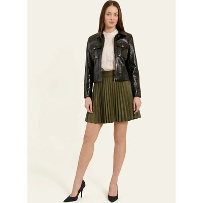 Veste courte en vinyle froissé MARVINA NAF NAF