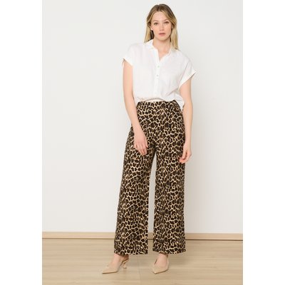 Pantalon large imprimé léopard LOLALIZA