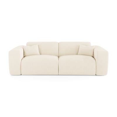 Canapé convertible express 140cm 3 places en velours côtelé MYRA SIA HOME