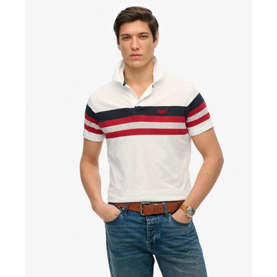 Polo rayé léger en jersey SUPERDRY