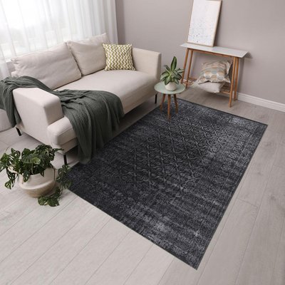 Tapis salon et chambre tissé motif faux uni NITOU 3 UN AMOUR DE TAPIS