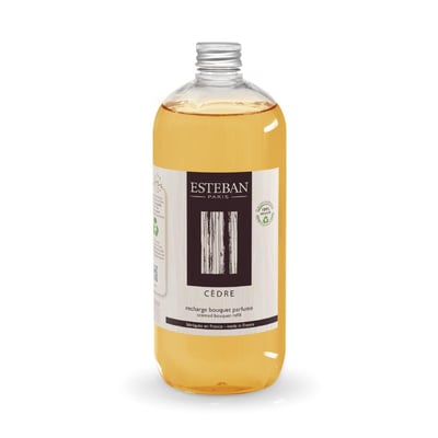 Parfum d'intérieur - Recharge pour bouquet parfumé Cèdre 1L ESTEBAN