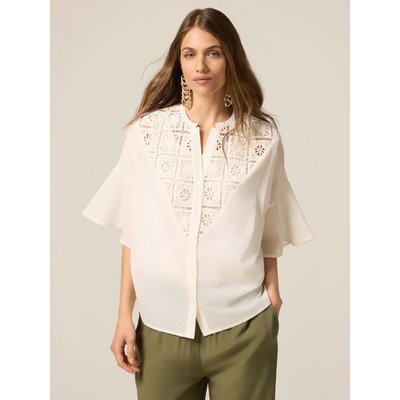 Chemise réalisée en fraîche mousseline de coton OLTRE