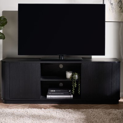 Lucien Fluted Wood TV Unit SO'HOME