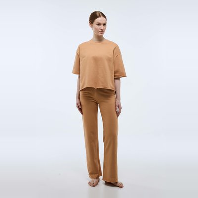 Pantalon uni en molleton de coton BIO MONOPRIX