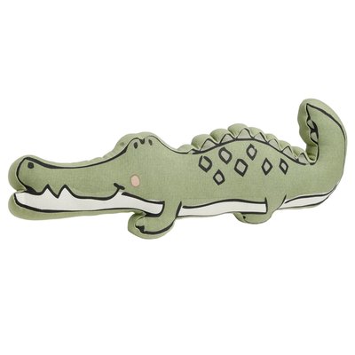 Coussin forme crocodile coton LE ROI DE LA JUNGLE TODAY