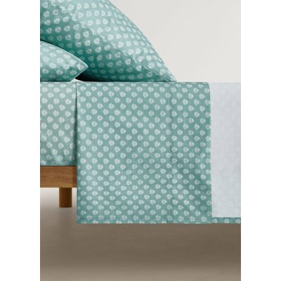 Drap plat enfant percale de coton petite fleur lit 90 cm MANGO HOME