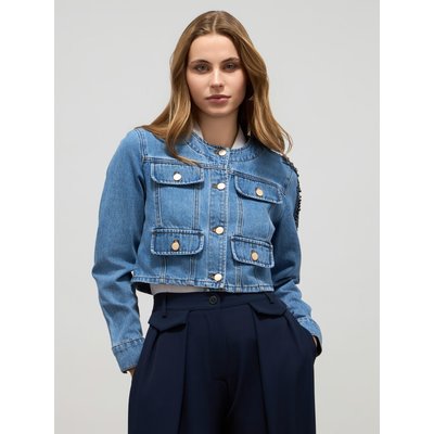 Blouson réalisé en denim de coton mélangé OLTRE
