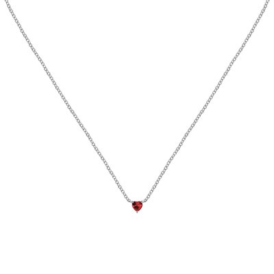 Collier en argent 925, zircons, SILVER LA PETITE STORY