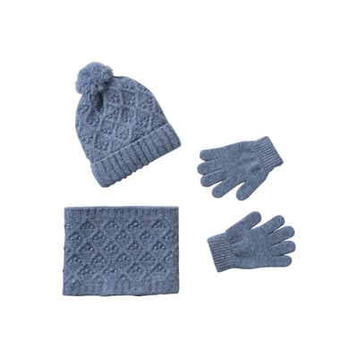 Ensemble tricot bonnet, snood et gants VERTBAUDET