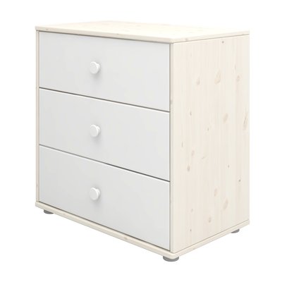 Commode 3 tiroirs en pin solide FLEXA