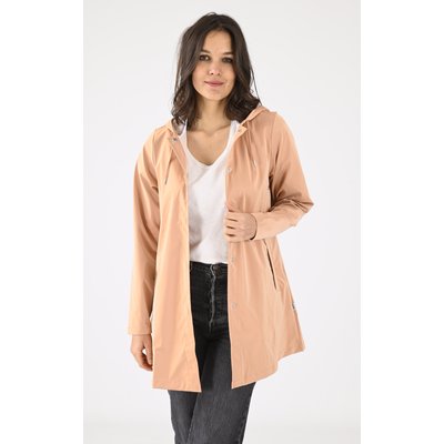 Coupe-vent mi-long à capuche unisexe A-LINE JACKET RAINS