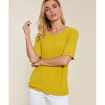 Tee-shirt maille plissée esprit volants DAMART