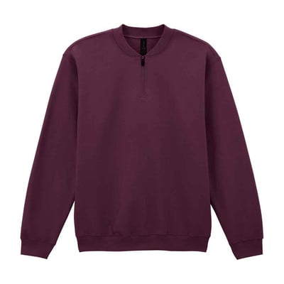 Sweat uni à col zippé SOFTSTYLE GILDAN