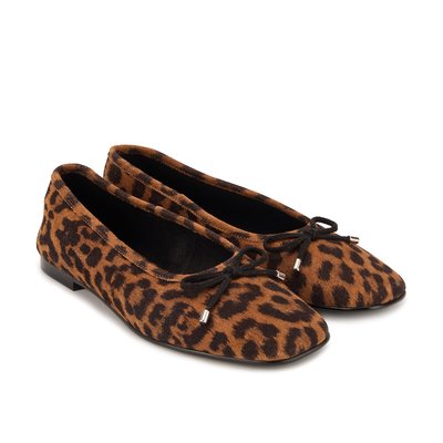 Ballerines Carmen Cuir Façon Leopard BONS BAISERS