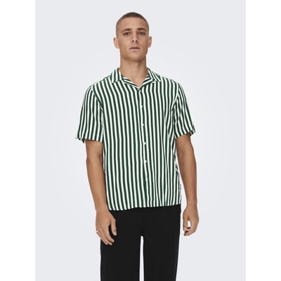 Chemisette rayée en viscose Wayne ONLY & SONS