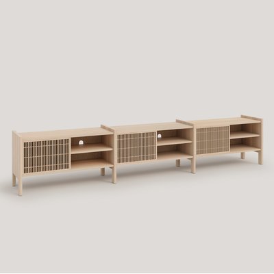 Meuble TV en pin massif verni MENDIA GRAND NAAN FURNITURE