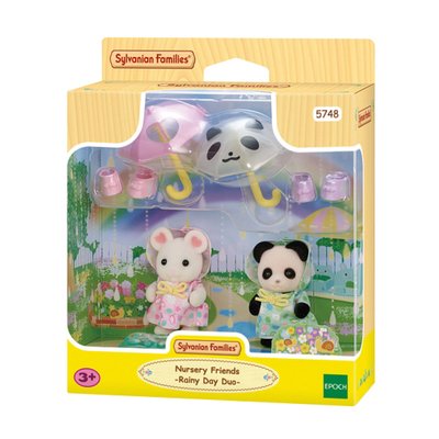 5748  - Le duo de bebes en habits de pluie SYLVANIAN FAMILIES