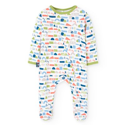 Barboteuse en coton avec fermeture BOBOLI