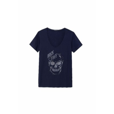 Tee-shirt coton bio tête de mort IKKS