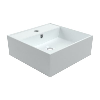 Vasque à poser carrée en céramique OPAL ALLIBERT