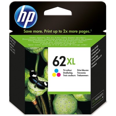 Cartouche d'encre 62 XL 3 couleurs HP
