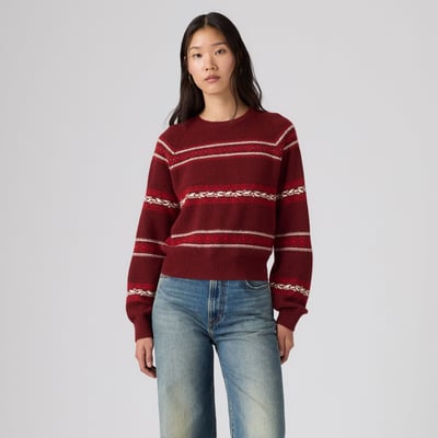 Pull col rond jacquard Jolie LEVI'S