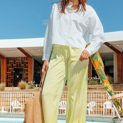 Pantalon large en satin PROMOD