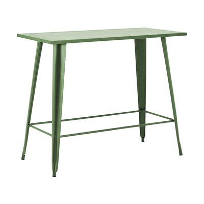 Table haute de jardin en métal style industriel, NEW YORK OVIALA